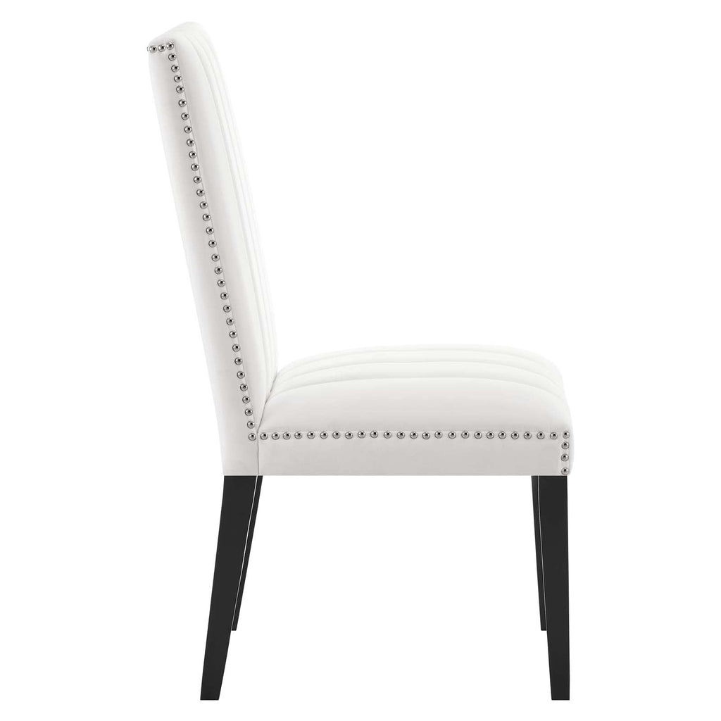 Catalyst Performance Velvet Dining Side Chairs Set of 2 by Modway