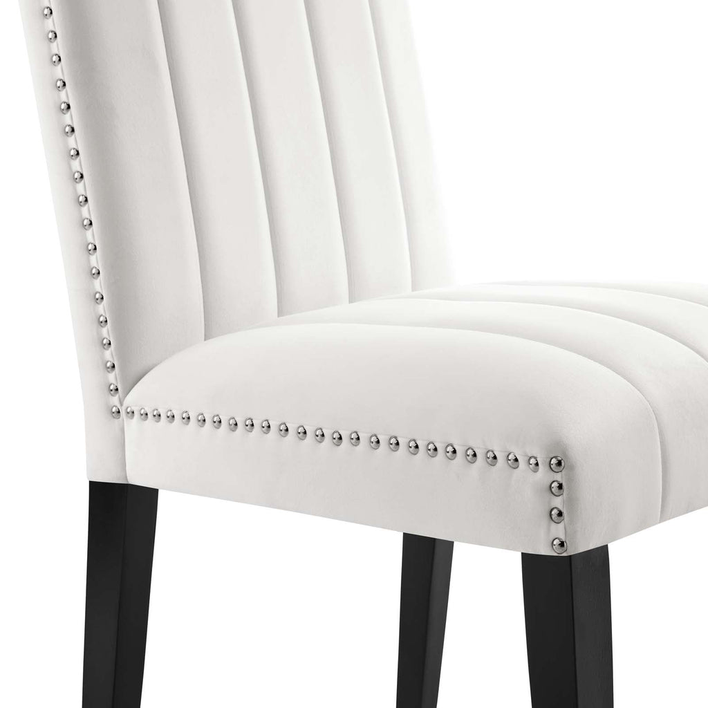 Catalyst Performance Velvet Dining Side Chairs Set of 2 by Modway