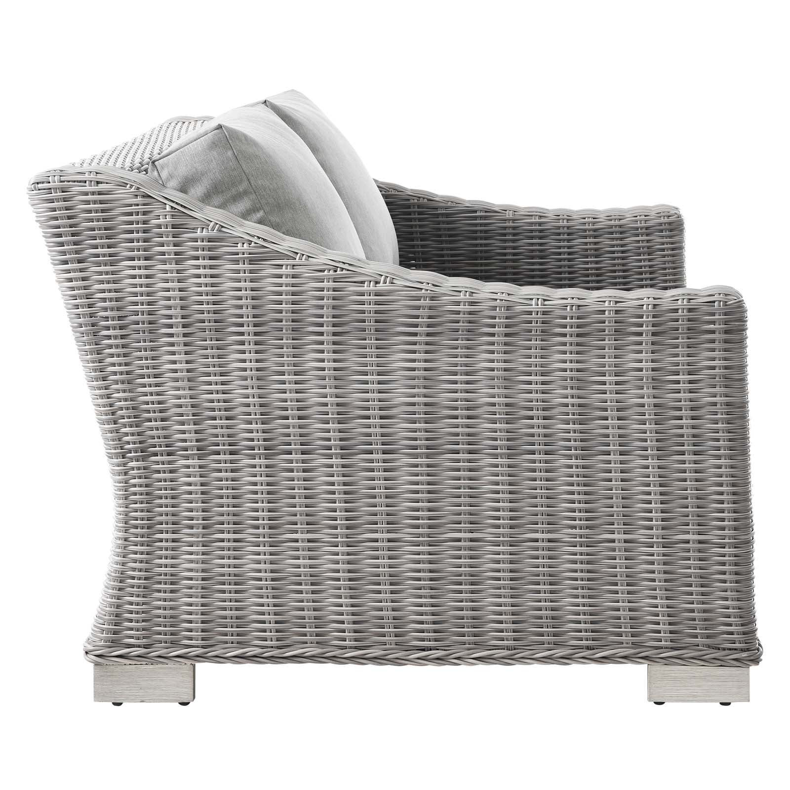 Conway 5-Piece Outdoor Patio Wicker Rattan Furniture Set by Modway