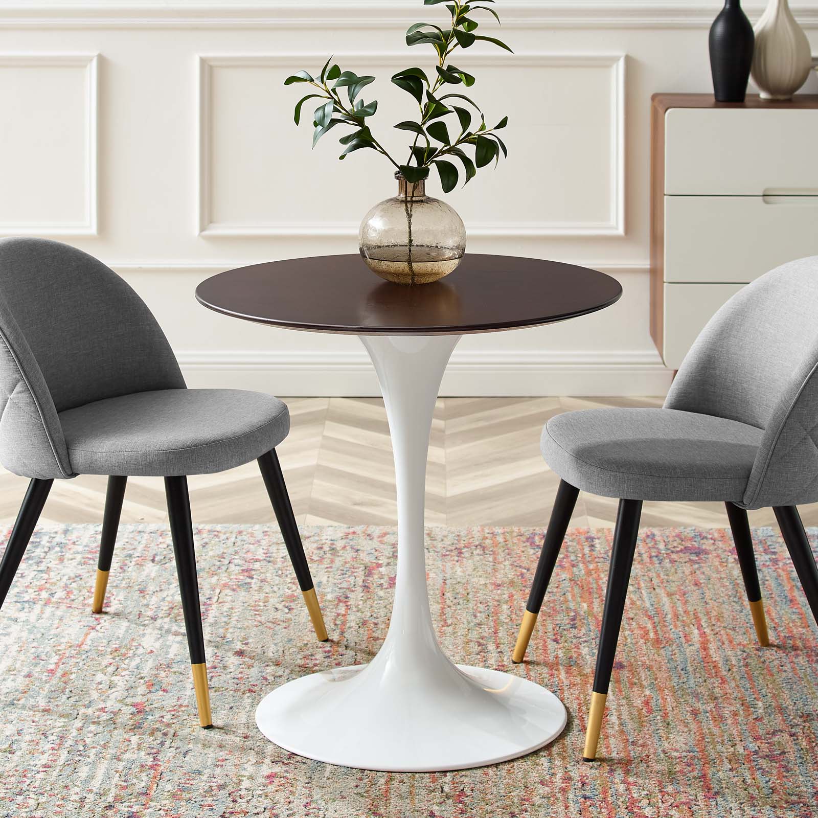 Lippa 28" Round Wood Dining Table by Modway