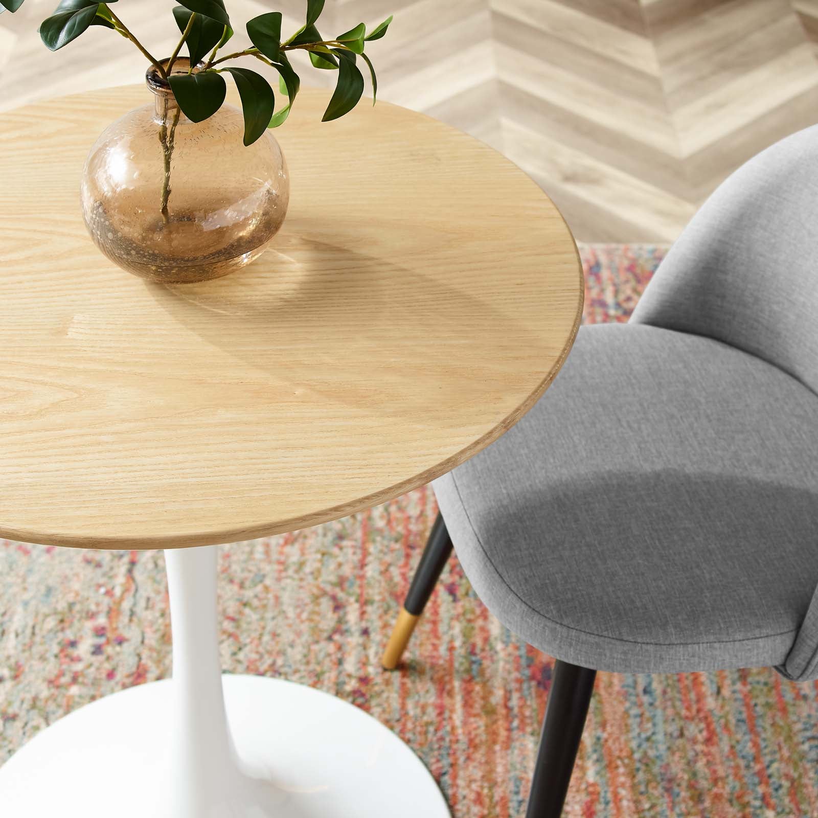 Lippa 28" Round Wood Dining Table by Modway