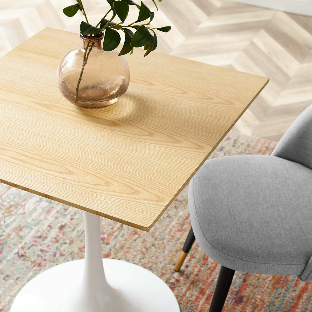 Lippa 28" Square Wood Dining Table by Modway