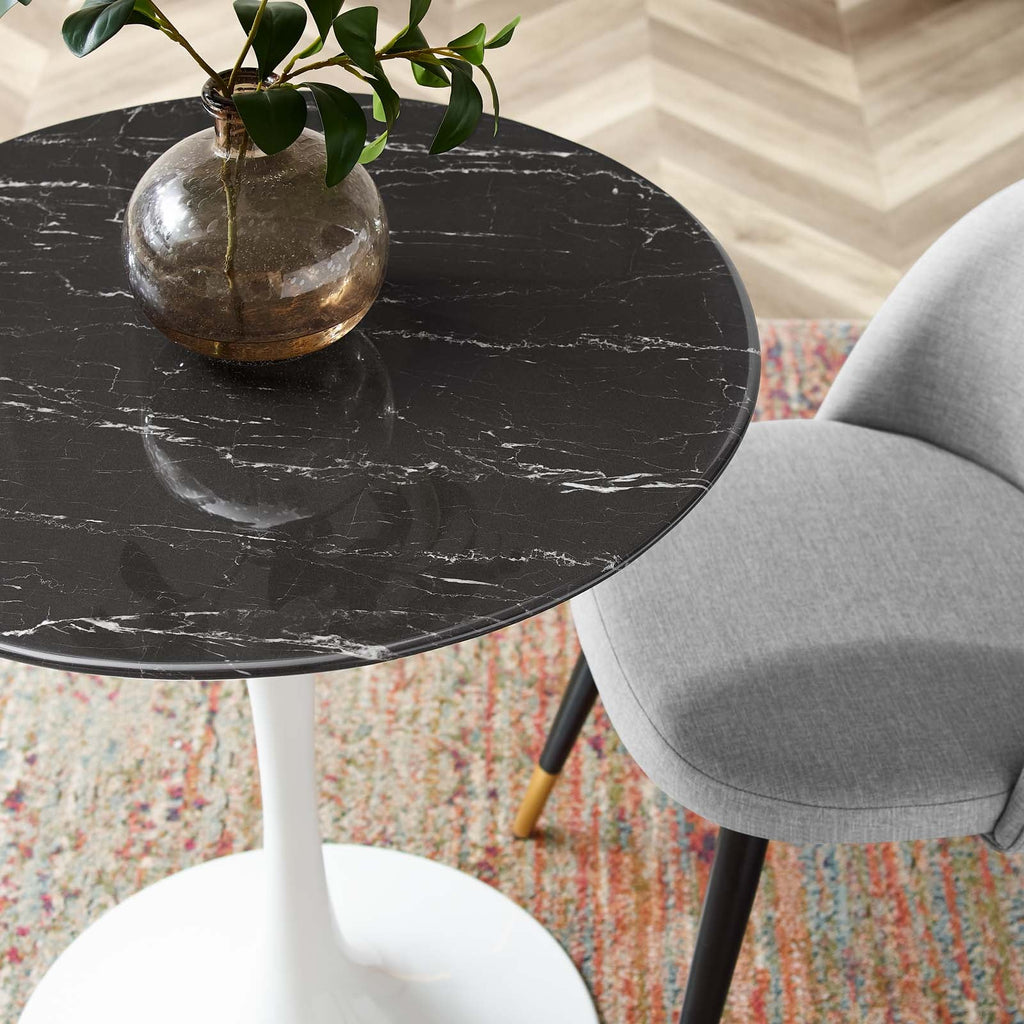 Lippa 28" Round Faux Marble Dining Table by Modway
