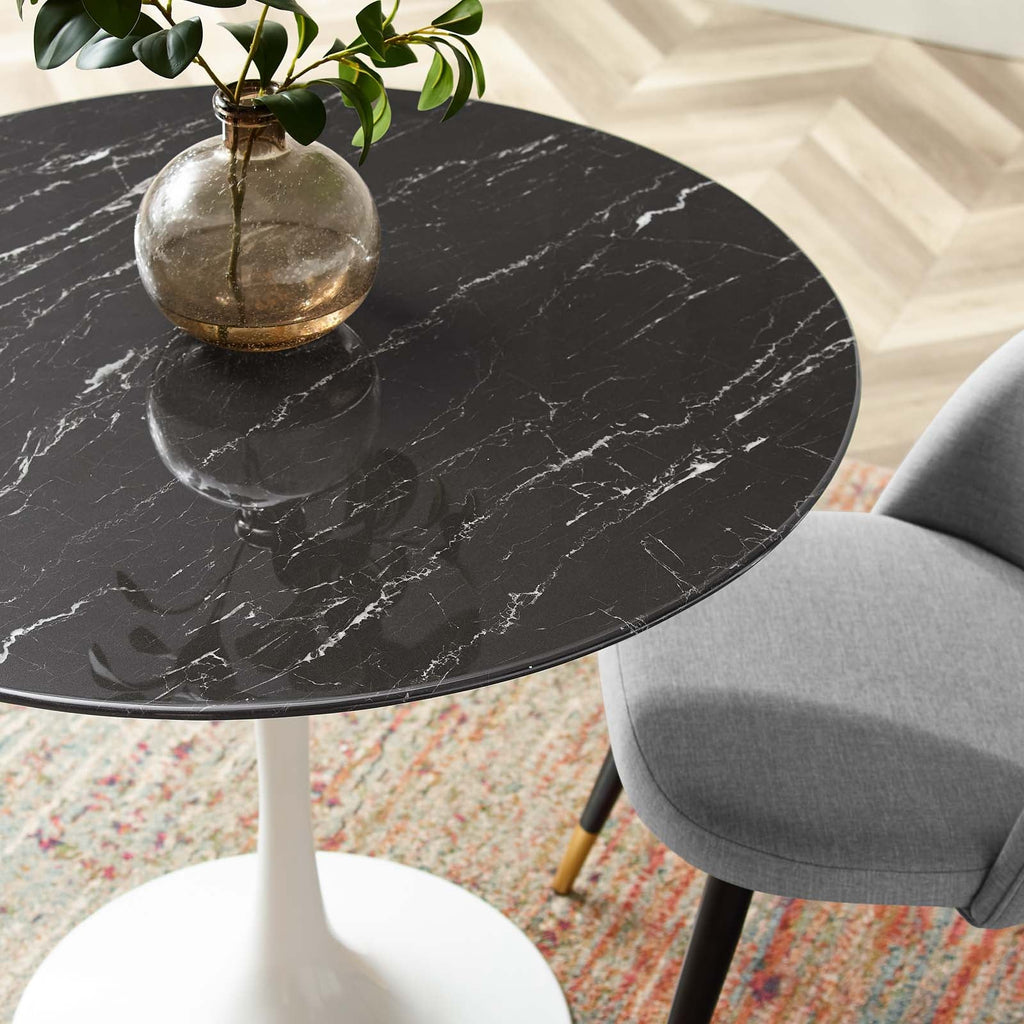 Lippa 36" Round Faux Marble Dining Table by Modway