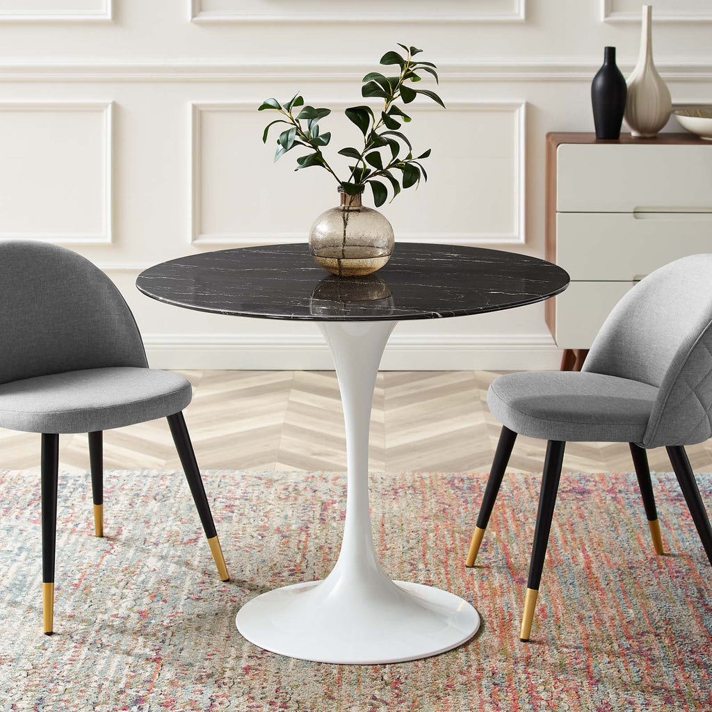 Lippa 36" Round Faux Marble Dining Table by Modway