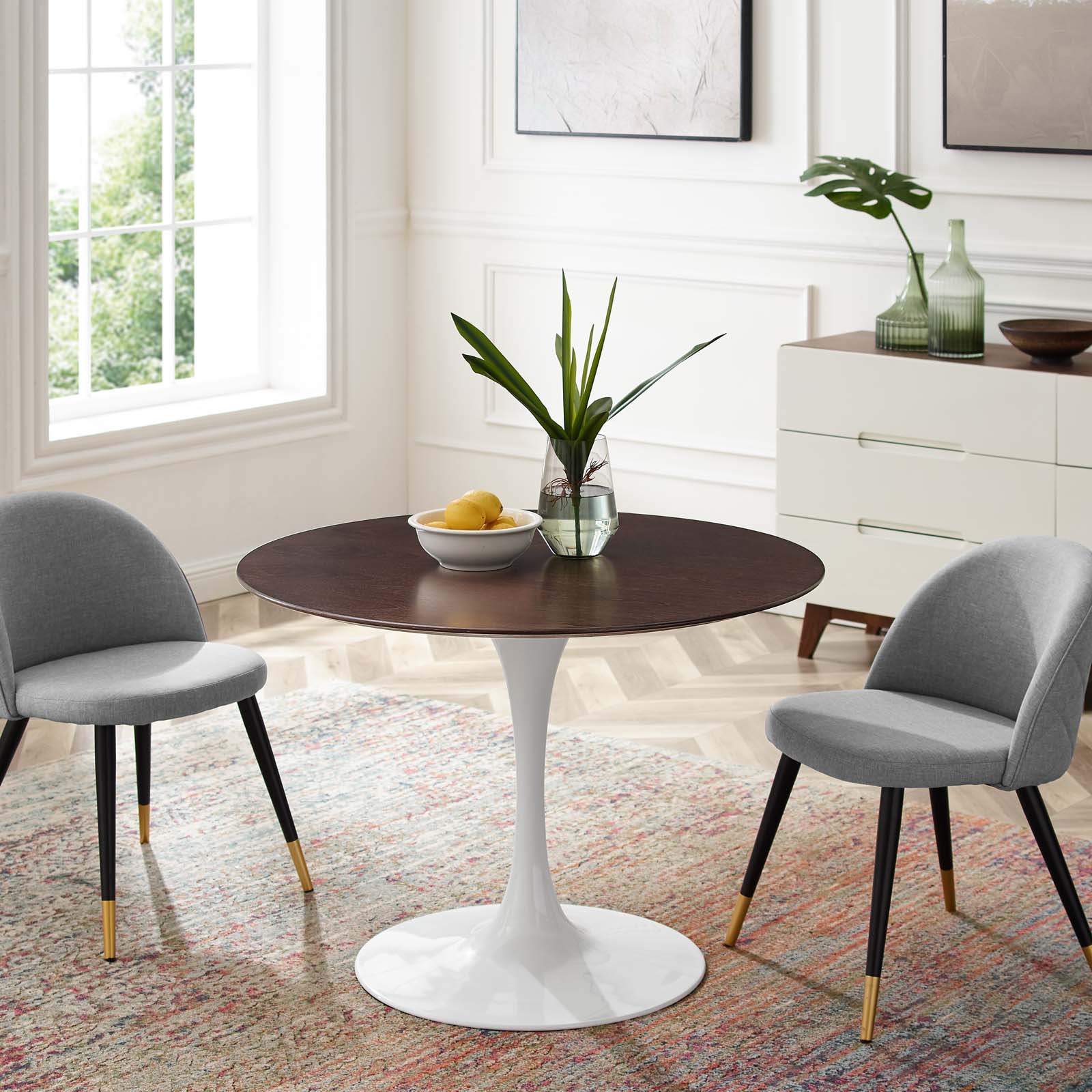 Lippa 40" Round Wood Dining Table by Modway