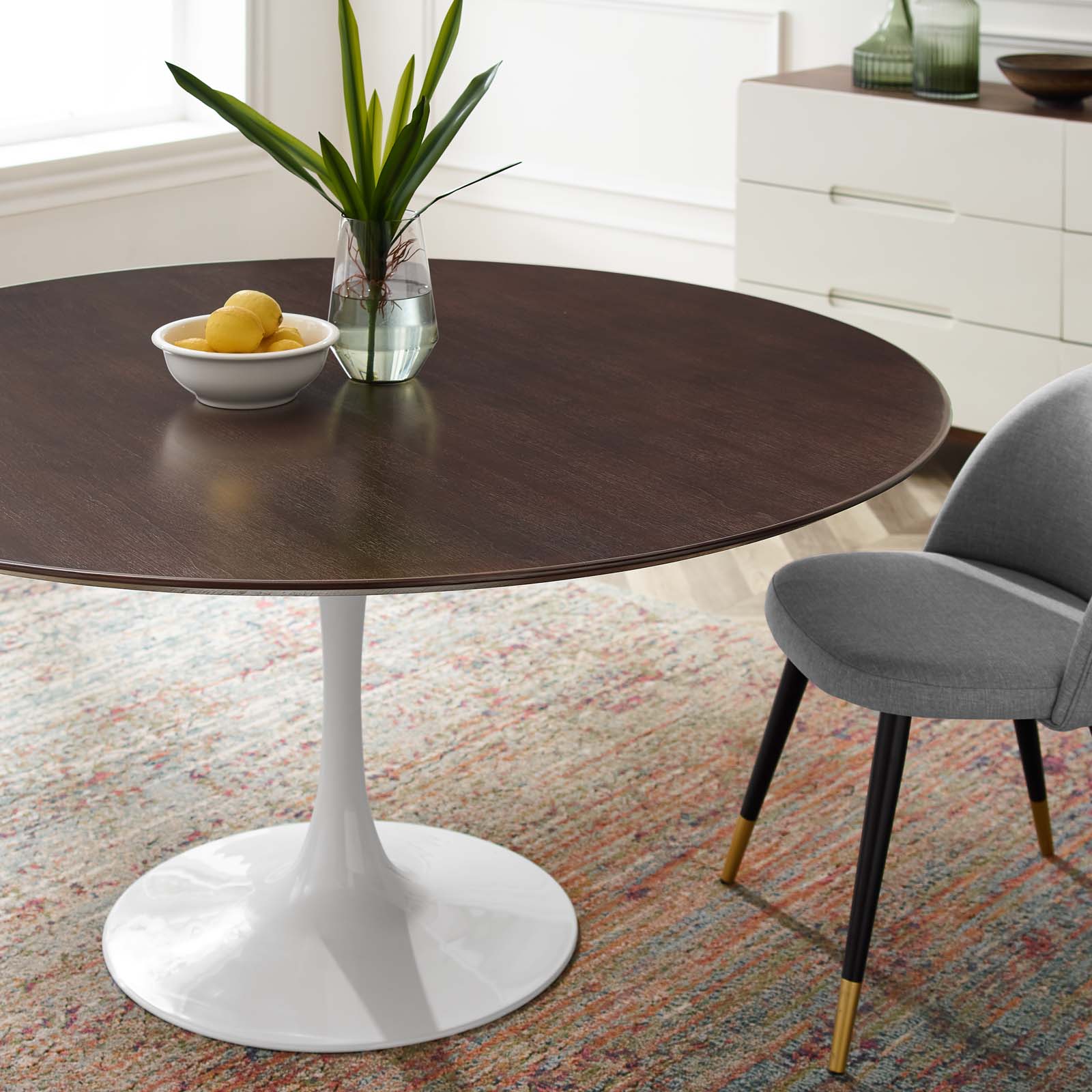 Lippa 60" Round Wood Dining Table by Modway