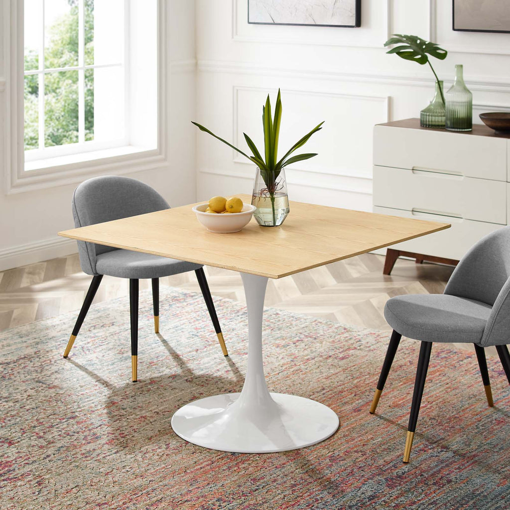 Lippa 40" Square Wood Dining Table by Modway