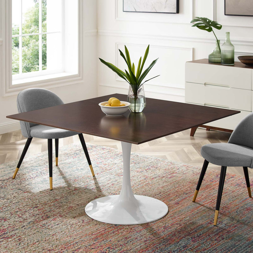 Lippa 47" Square Wood Dining Table by Modway