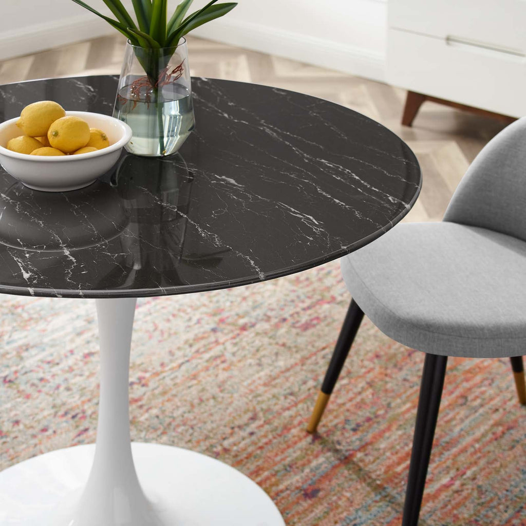 Lippa 40" Round Faux Marble Dining Table by Modway