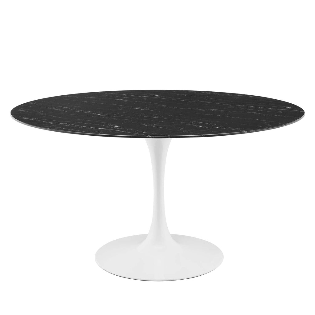 Lippa 54" Round Faux Marble Dining Table by Modway
