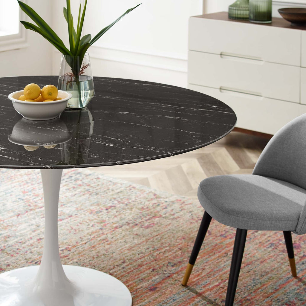 Lippa 54" Round Faux Marble Dining Table by Modway
