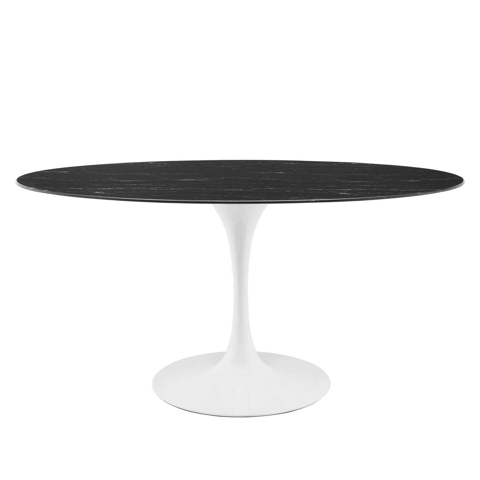 Lippa 60" Oval Faux Marble Dining Table by Modway