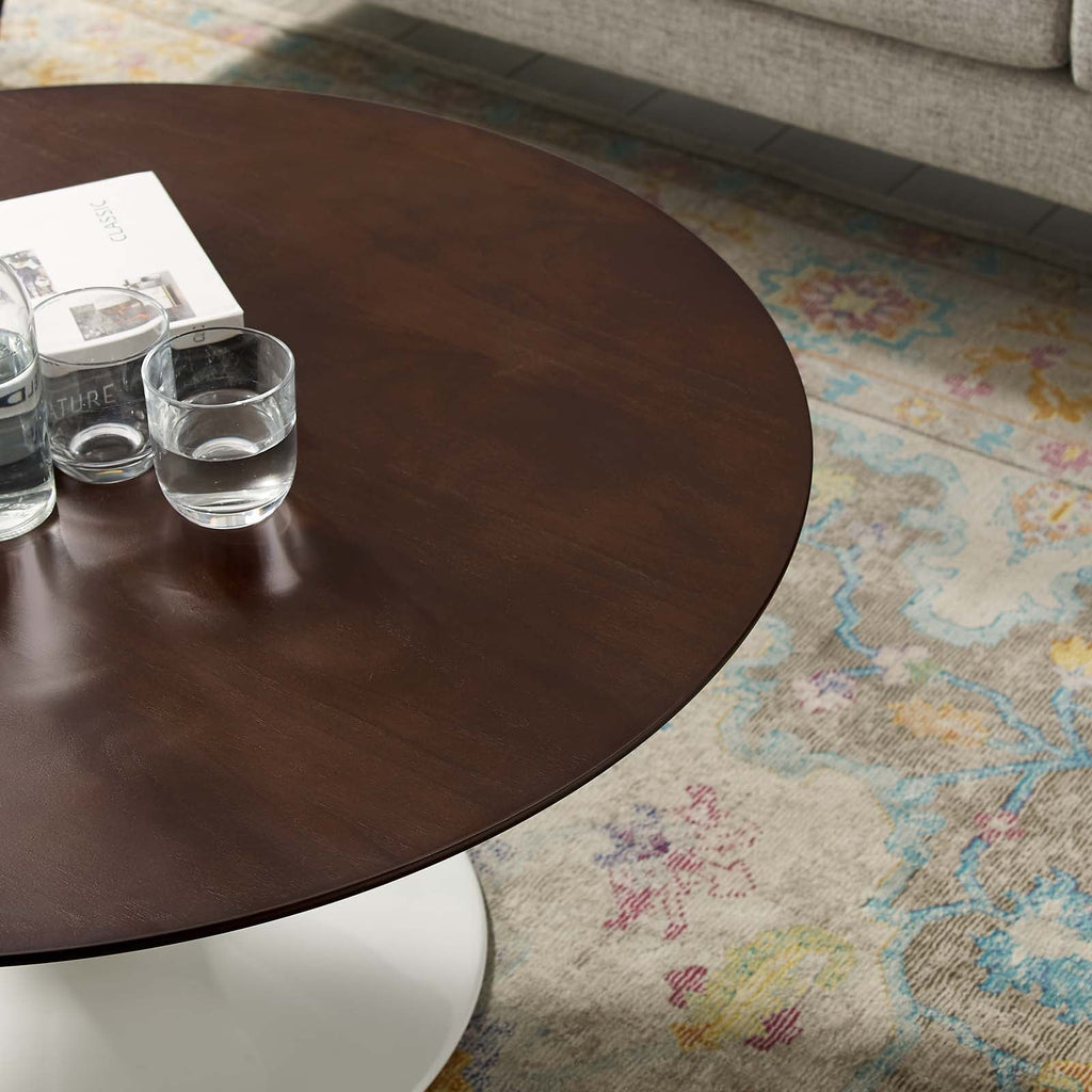 Lippa 36" Round Wood Coffee Table by Modway