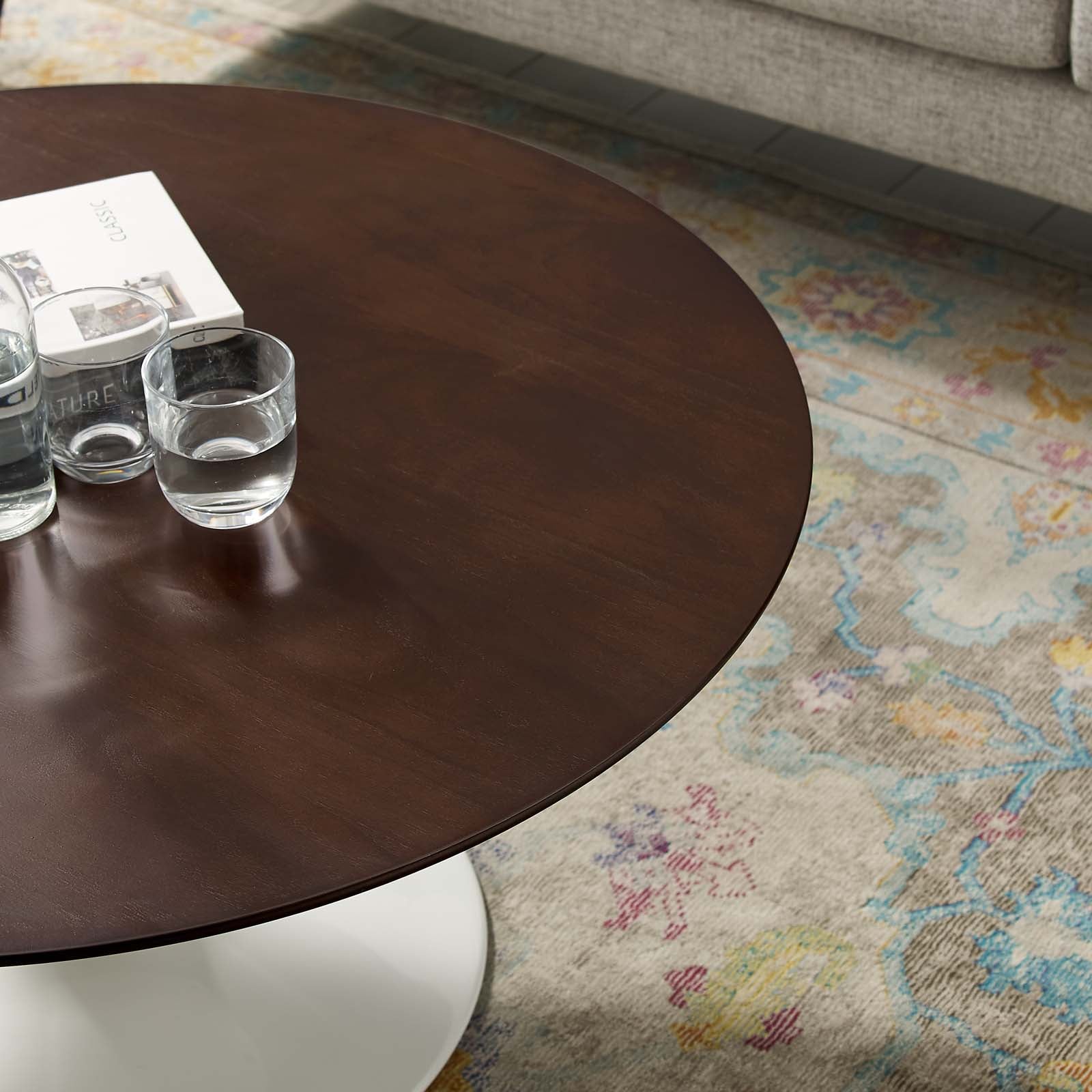 Lippa 36" Round Wood Coffee Table by Modway