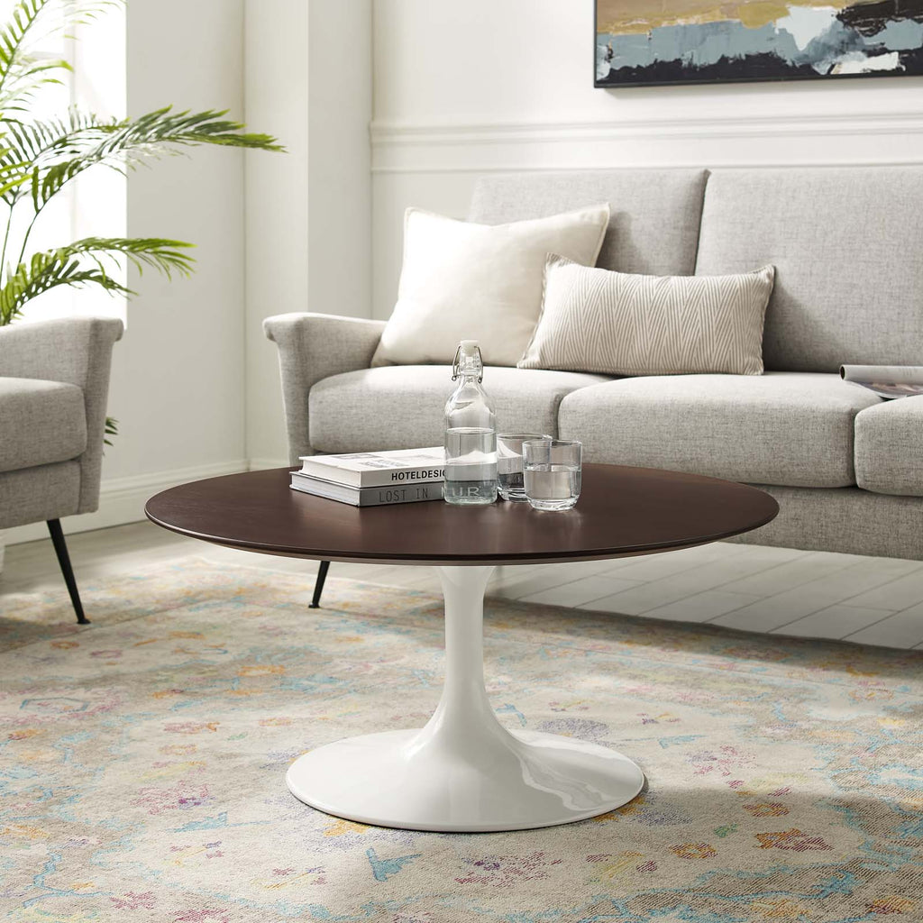 Lippa 36" Round Wood Coffee Table by Modway