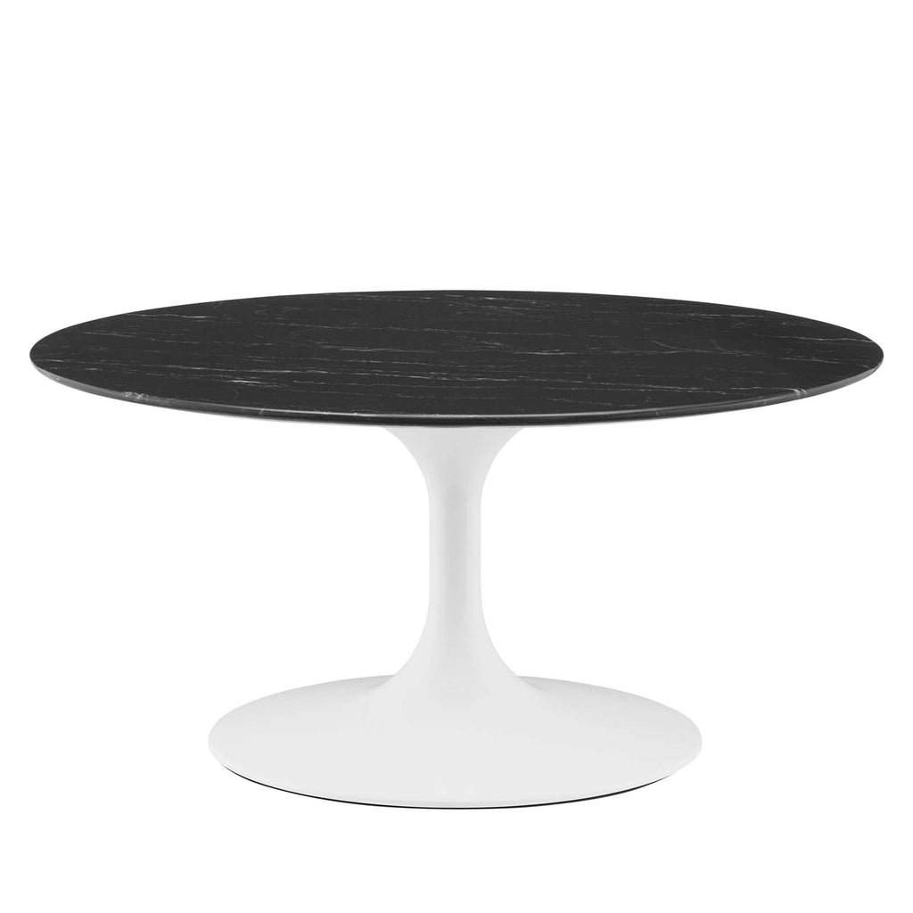 Lippa 36" Round Faux Marble Coffee Table by Modway