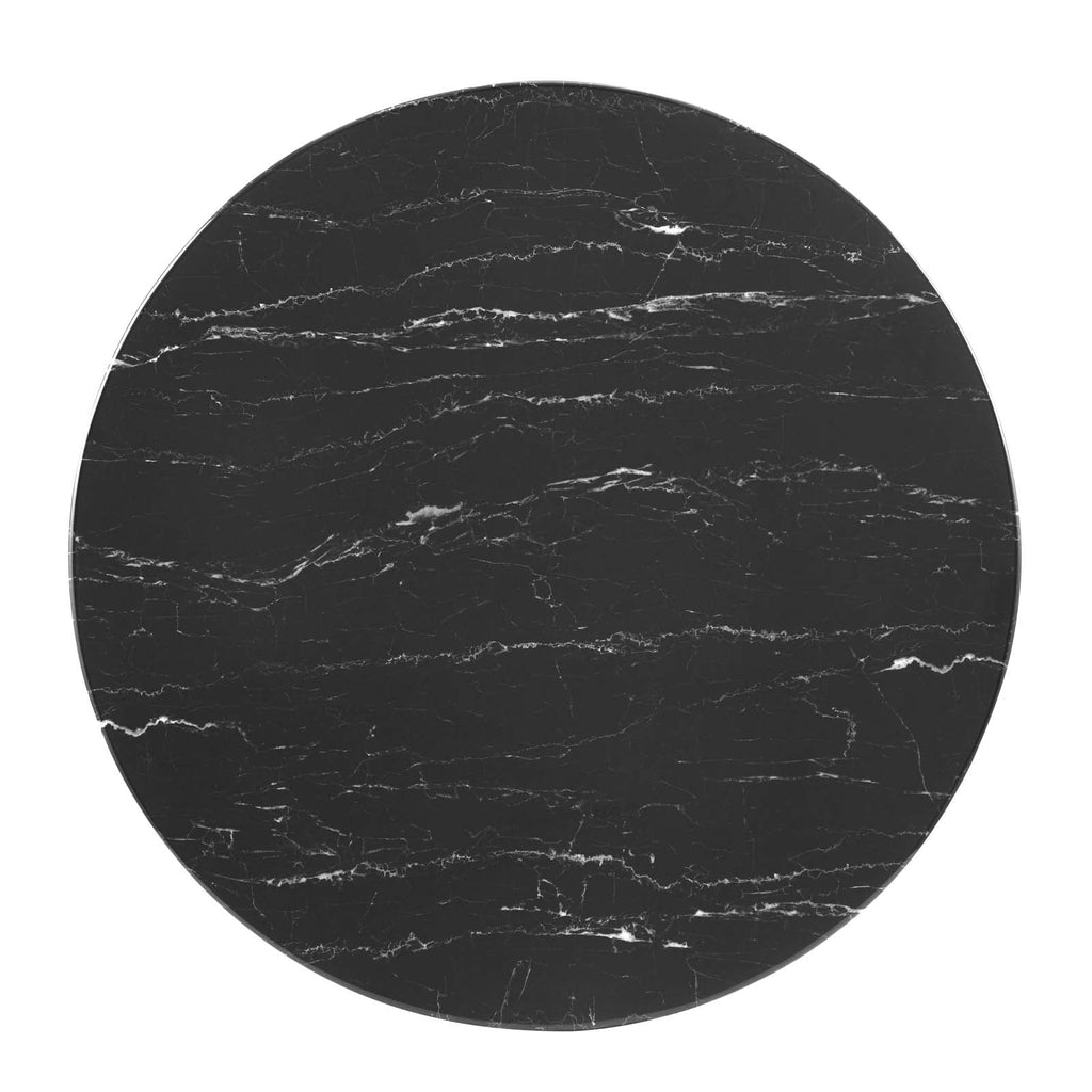 Lippa 36" Round Faux Marble Coffee Table by Modway