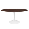 Lippa 60" Oval Cherry Walnut Wood Dining Table by Modway