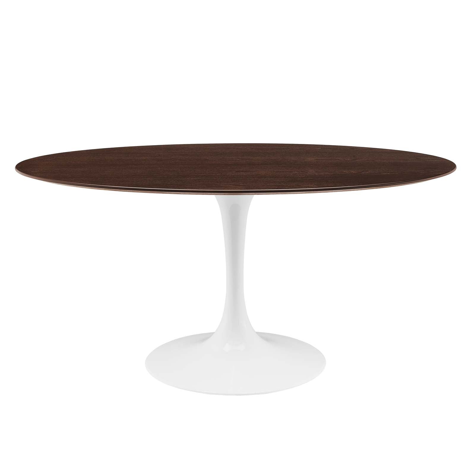 Lippa 60" Oval Cherry Walnut Wood Dining Table by Modway