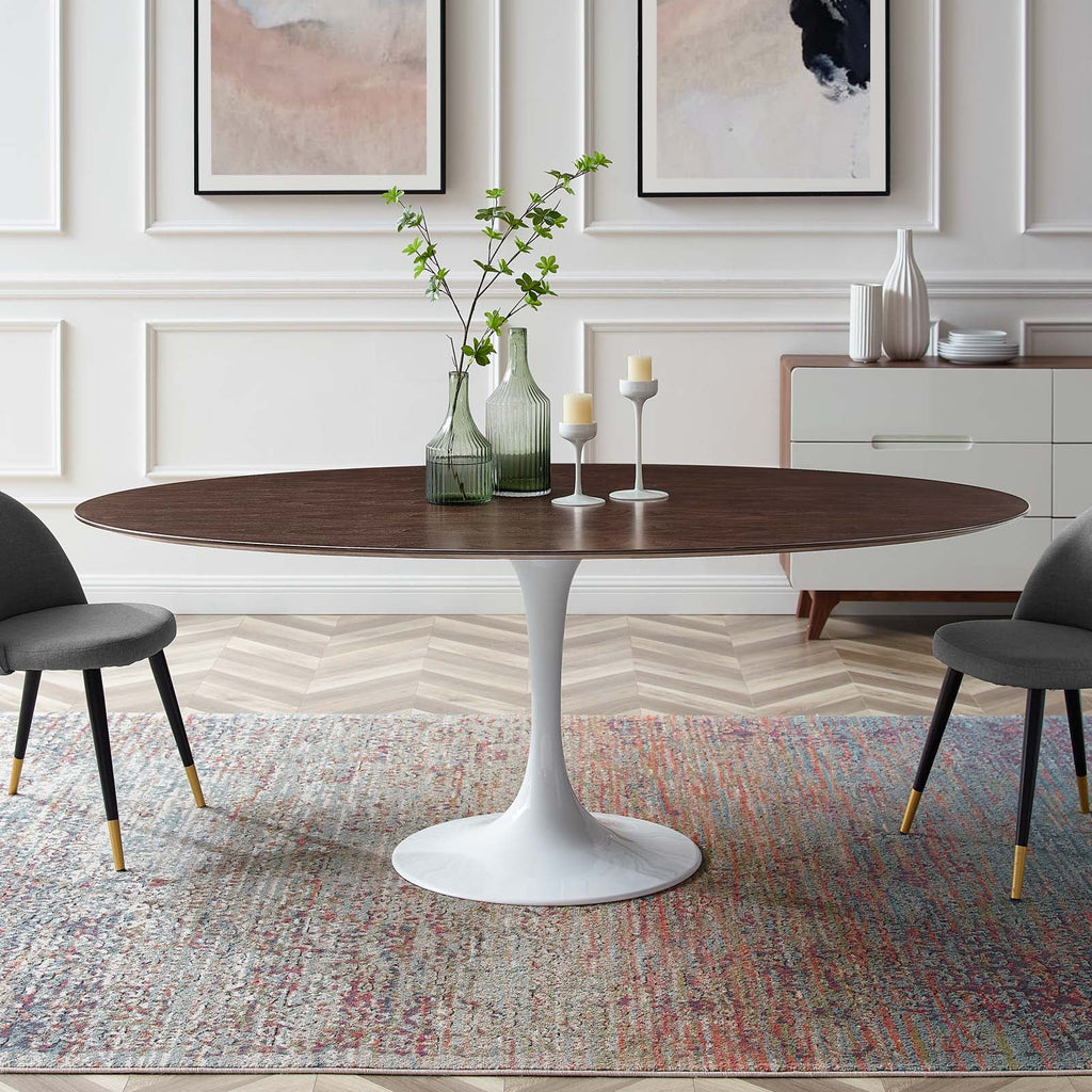 Lippa 78" Oval Wood Dining Table by Modway