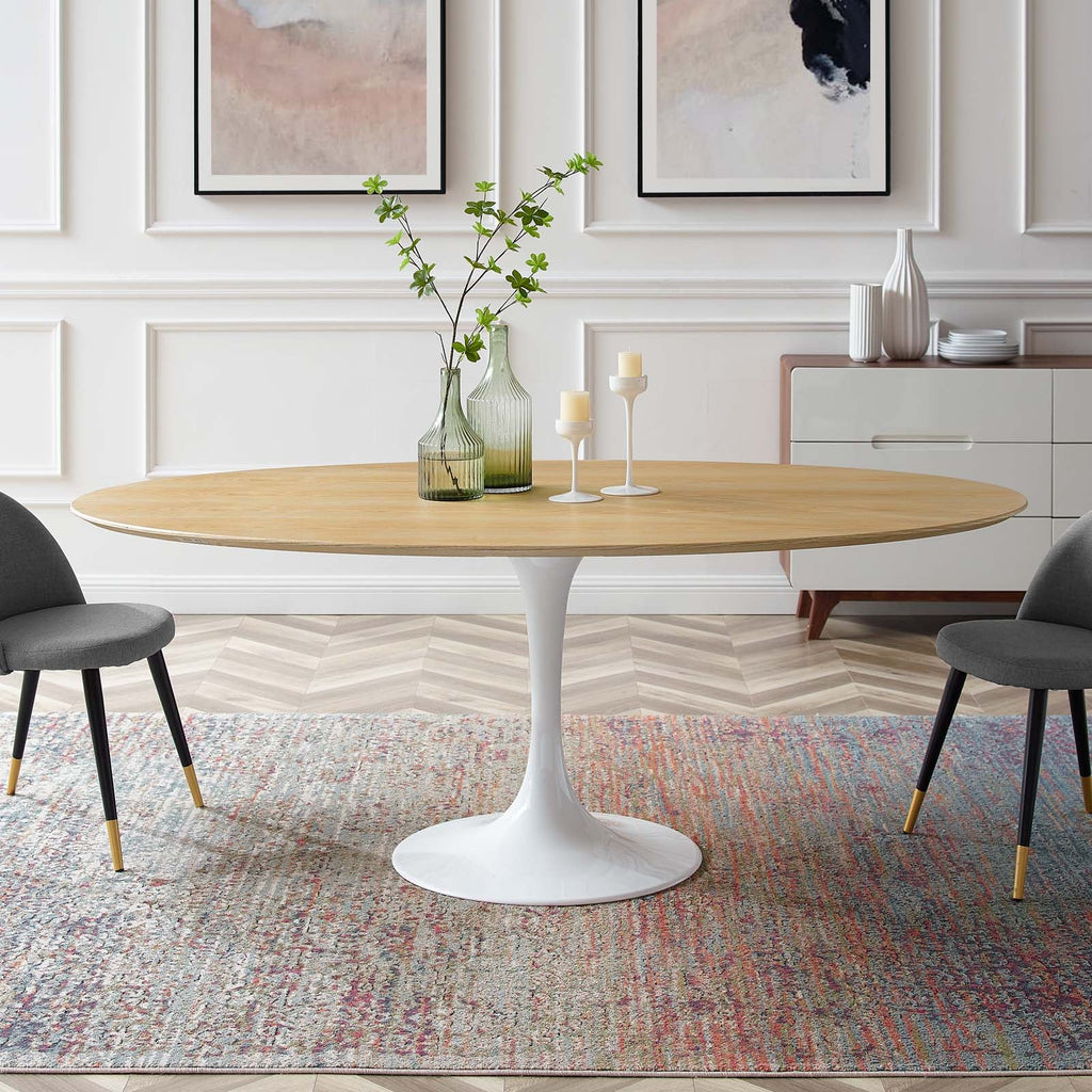 Lippa 78" Oval Wood Dining Table by Modway