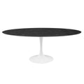 Lippa 78" Oval Faux Marble Dining Table by Modway