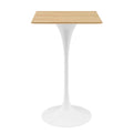 Lippa 28" Square Wood Bar Table by Modway