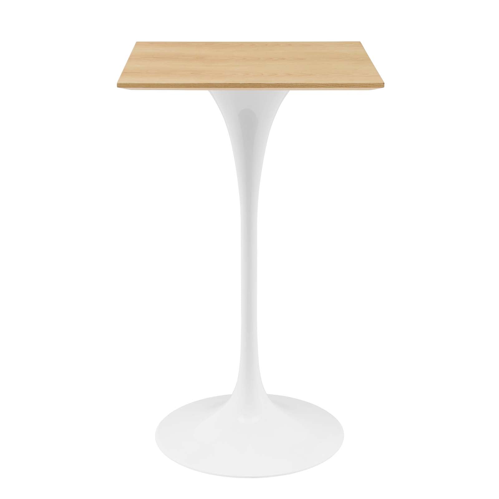 Lippa 28" Square Wood Bar Table by Modway