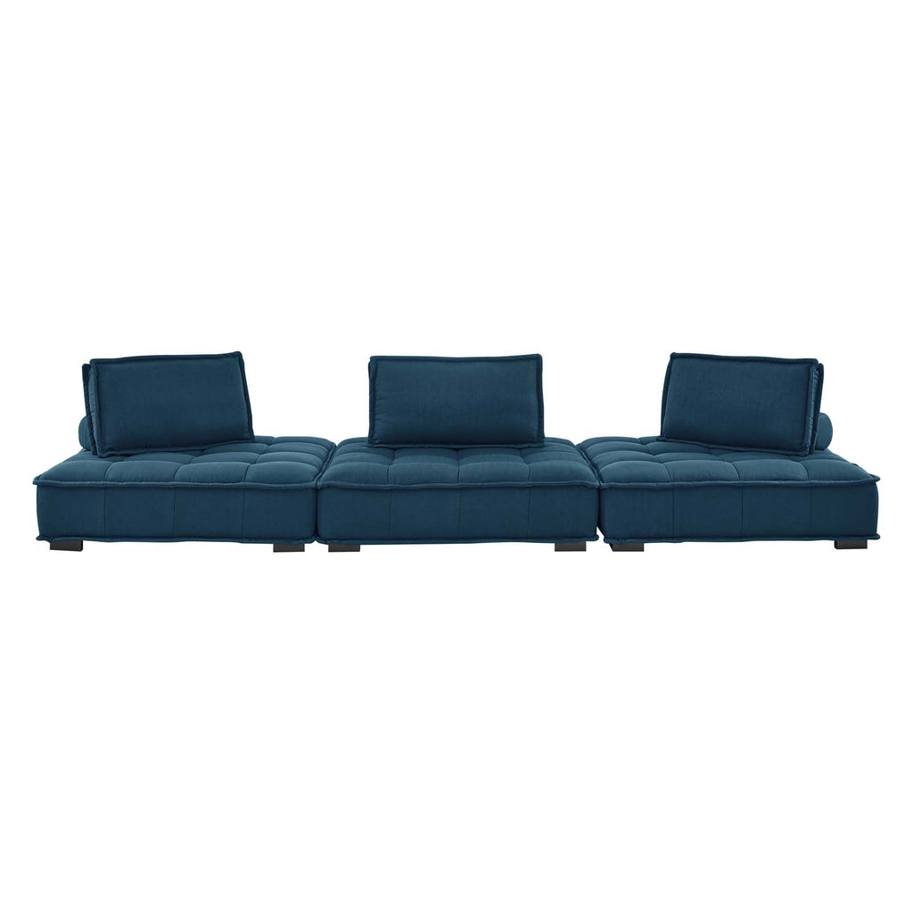 Saunter 3-Piece Tufted Fabric Fabric Sofa by Modway