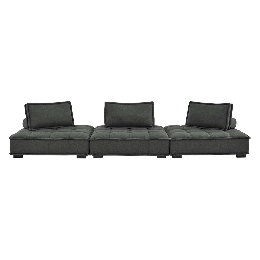 Saunter 3-Piece Tufted Fabric Fabric Sofa by Modway
