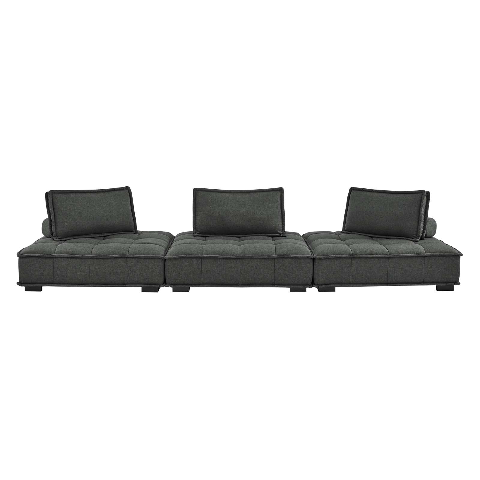 Saunter 3-Piece Tufted Fabric Fabric Sofa by Modway