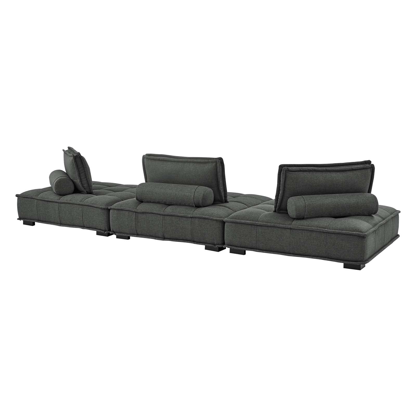 Saunter 3-Piece Tufted Fabric Fabric Sofa by Modway