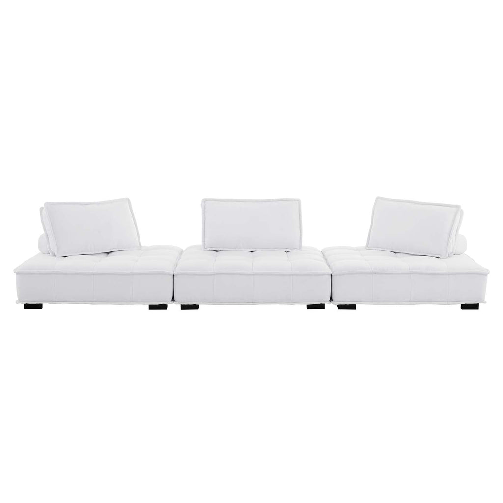 Saunter 3-Piece Tufted Fabric Fabric Sofa by Modway