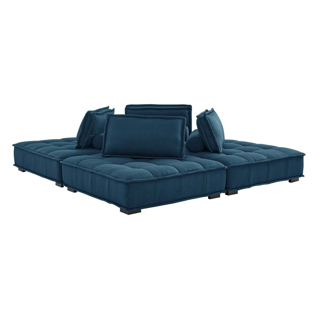 Saunter 4-Piece Tufted Fabric Fabric Sectional Sofa by Modway