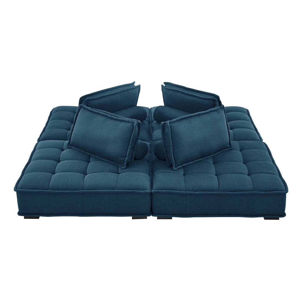 Saunter 4-Piece Tufted Fabric Fabric Sectional Sofa by Modway