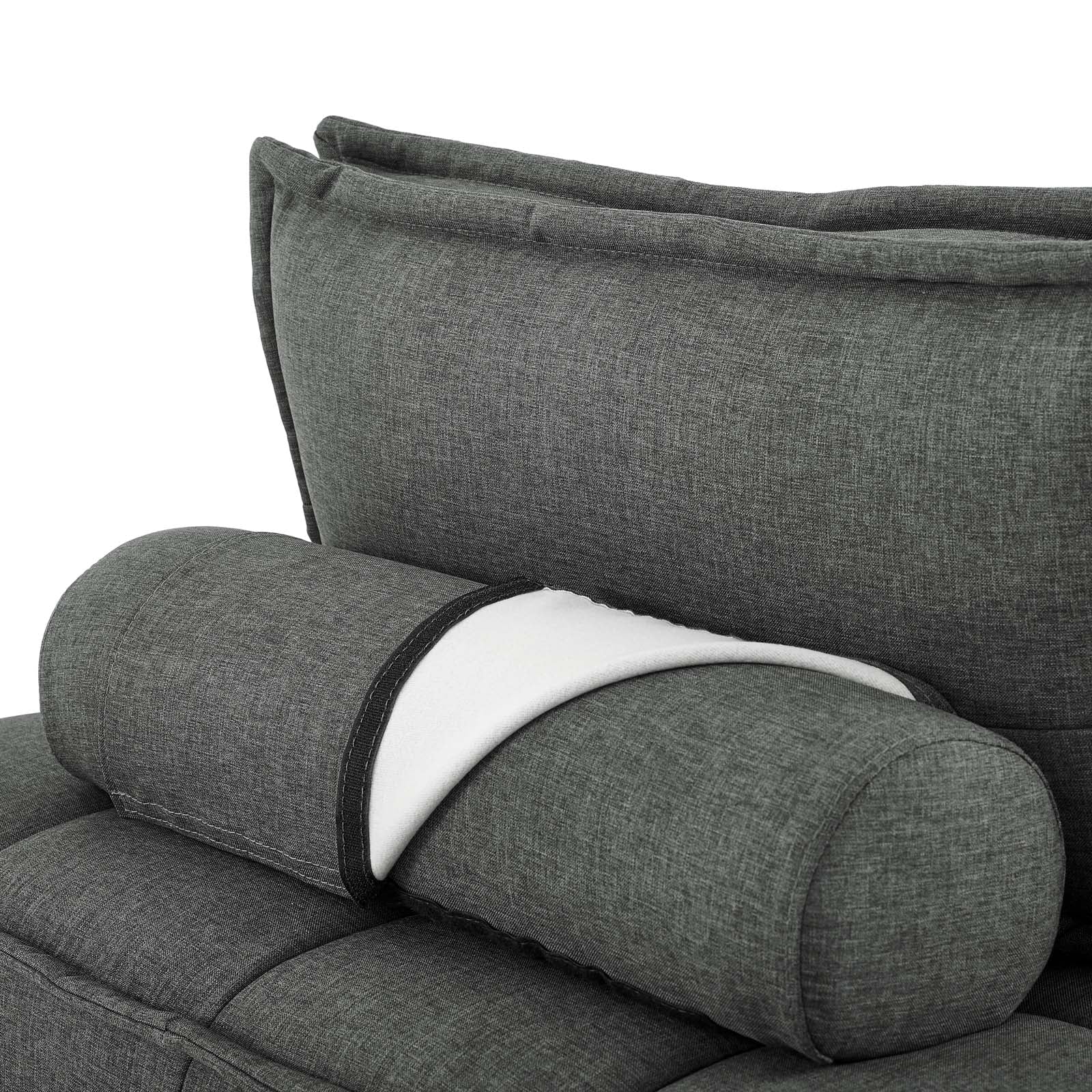 Saunter 4-Piece Tufted Fabric Fabric Sectional Sofa by Modway