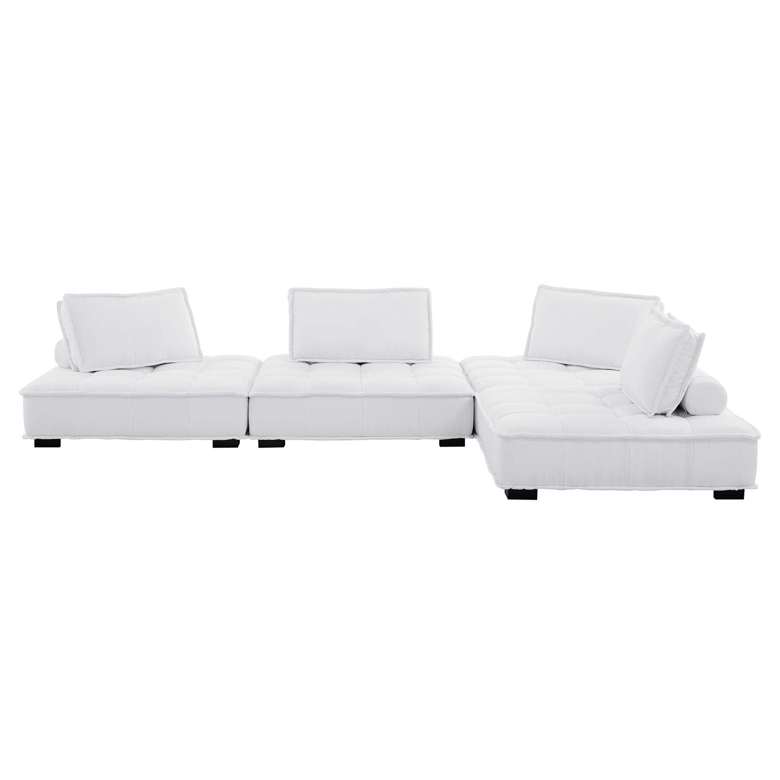 Saunter 4-Piece Tufted Fabric Fabric Sectional Sofa by Modway