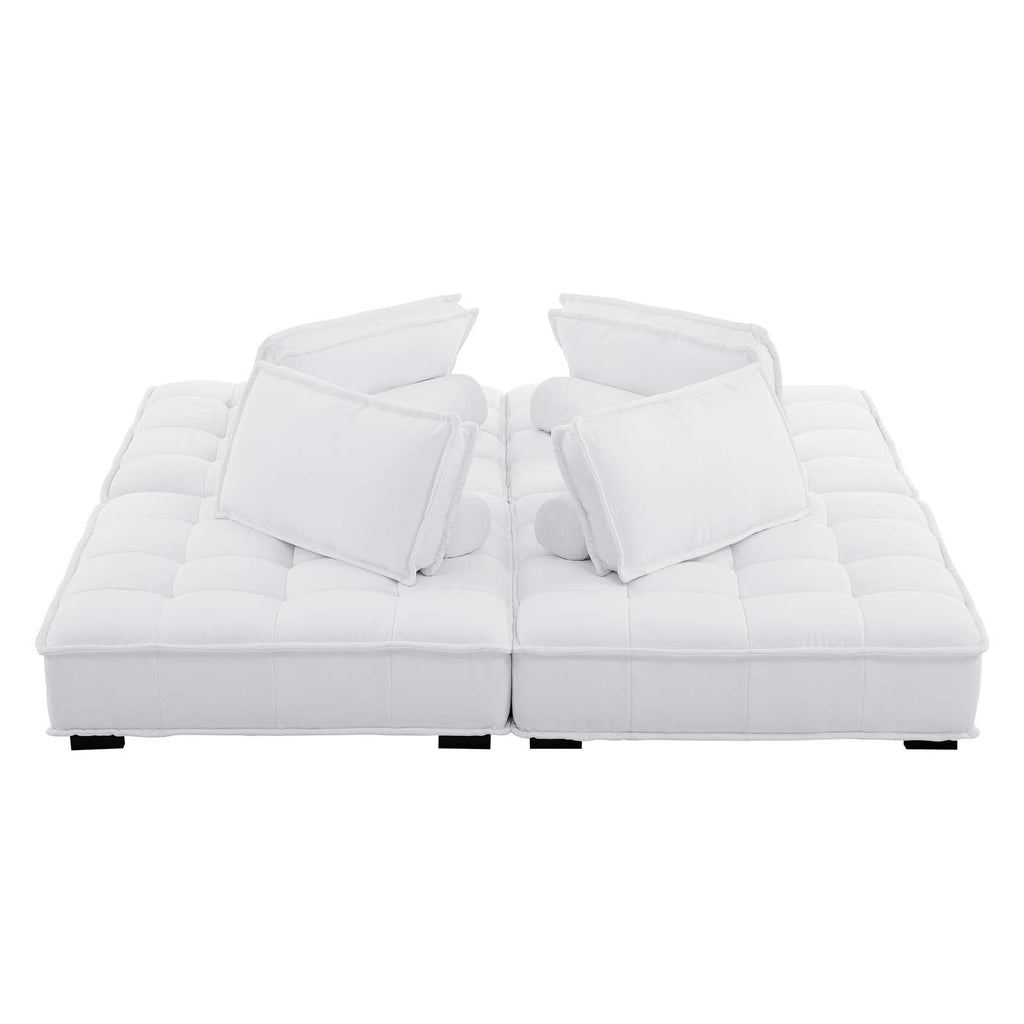 Saunter 4-Piece Tufted Fabric Fabric Sectional Sofa by Modway