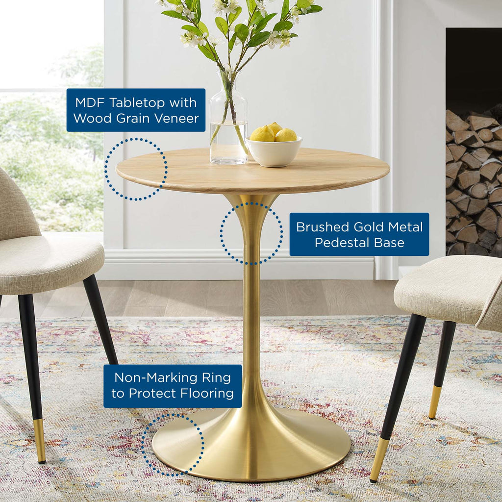 Lippa 28" Round Wood Dining Table by Modway