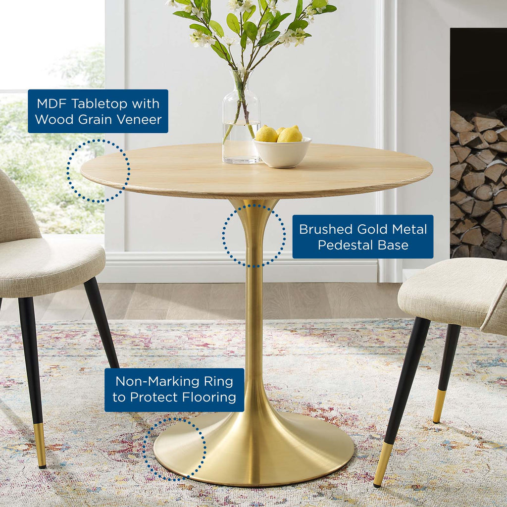 Lippa 36" Round Wood Dining Table by Modway