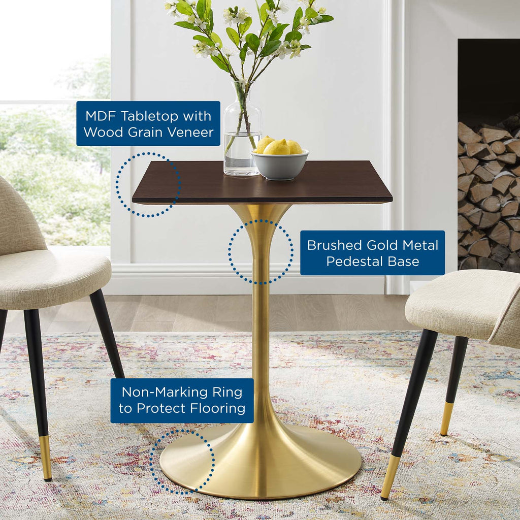 Lippa 24" Square Wood Dining Table by Modway