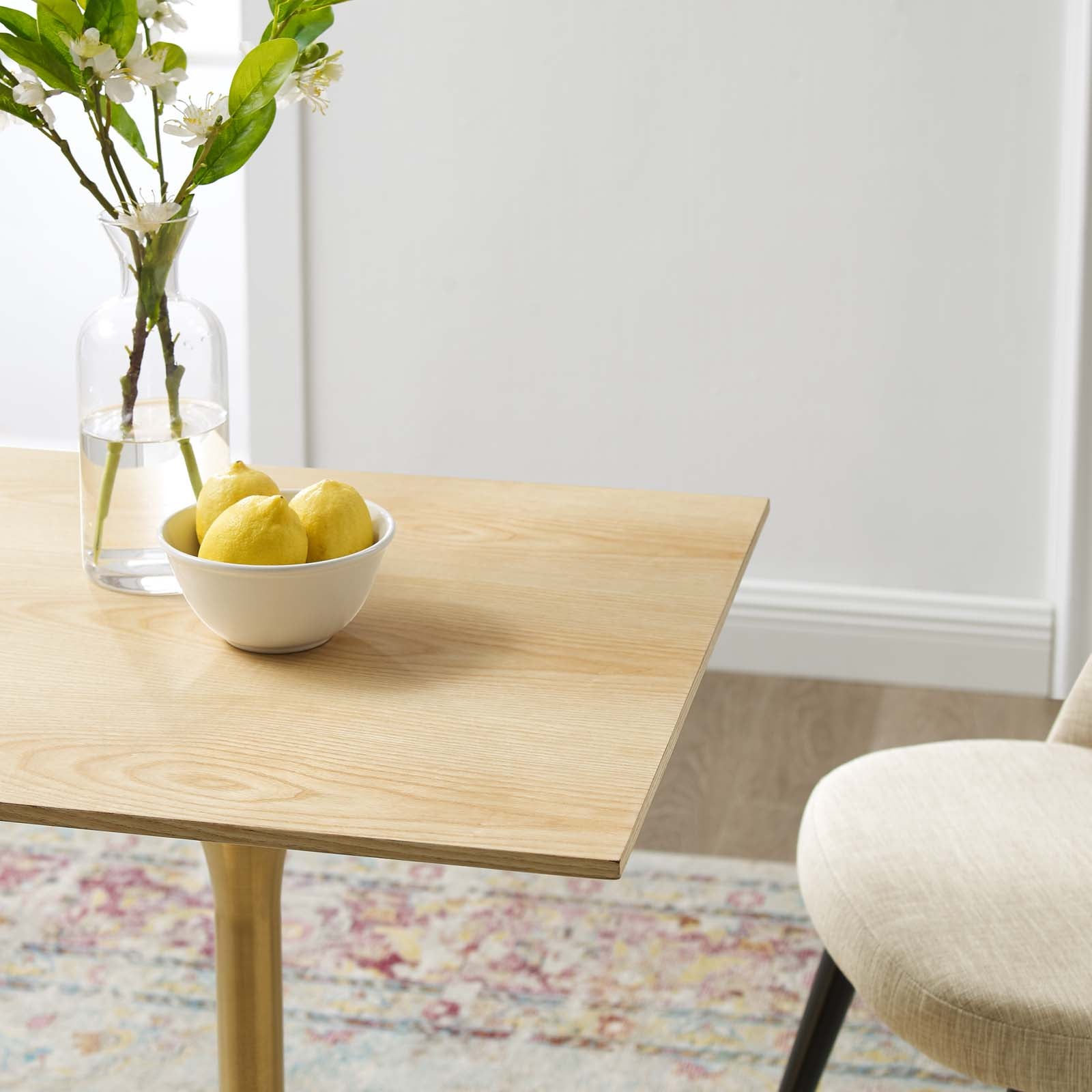 Lippa 24" Square Wood Dining Table by Modway