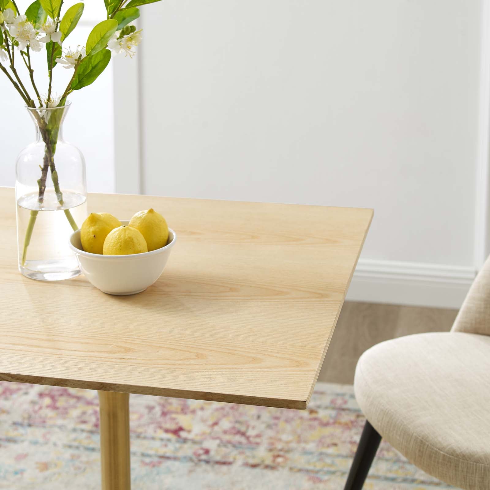 Lippa 28" Square Wood Dining Table by Modway