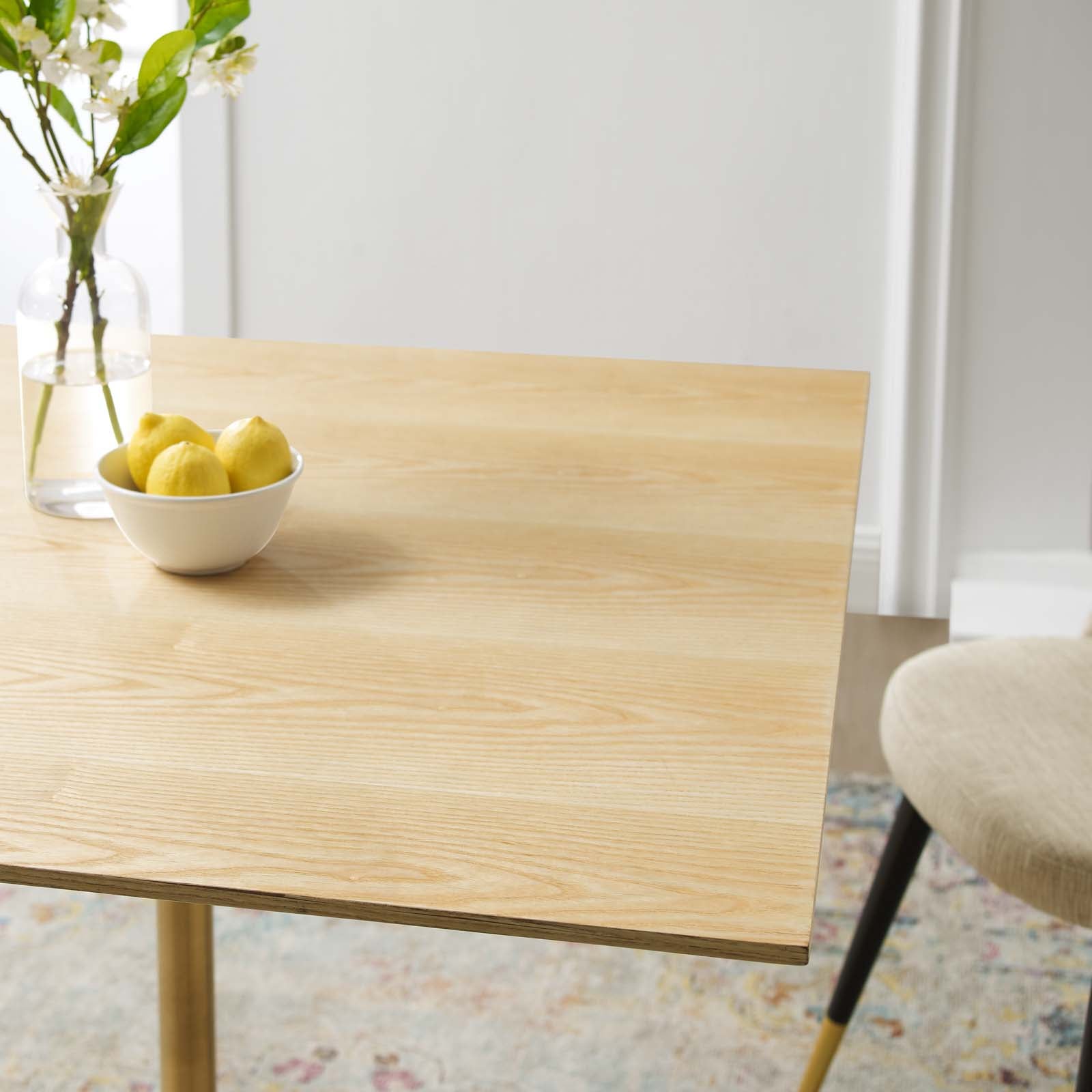 Lippa 36" Square Wood Dining Table Ê by Modway