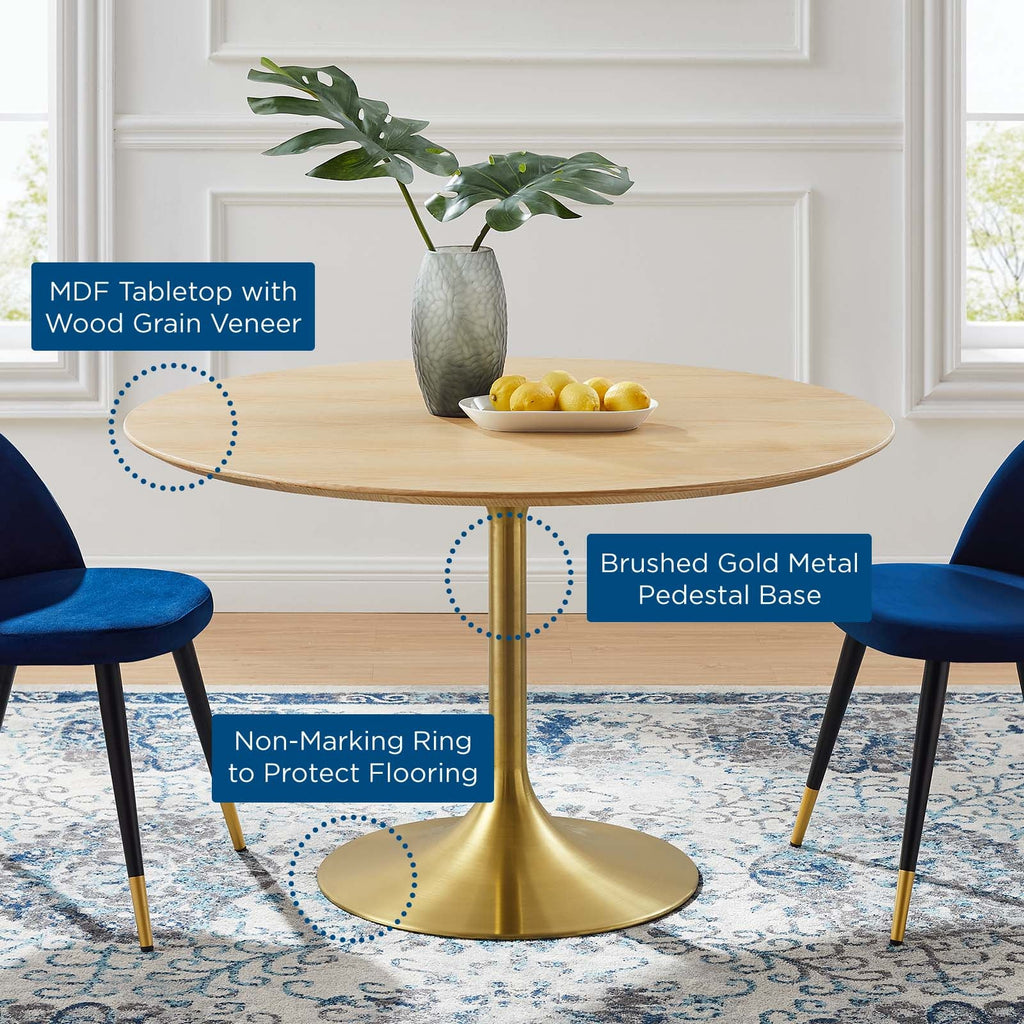 Lippa 48" Round Wood Dining Table by Modway