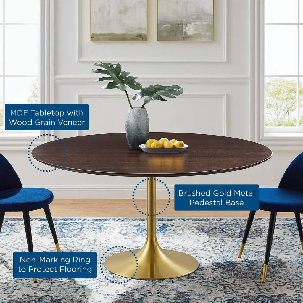 Lippa 60" Round Wood Dining Table by Modway