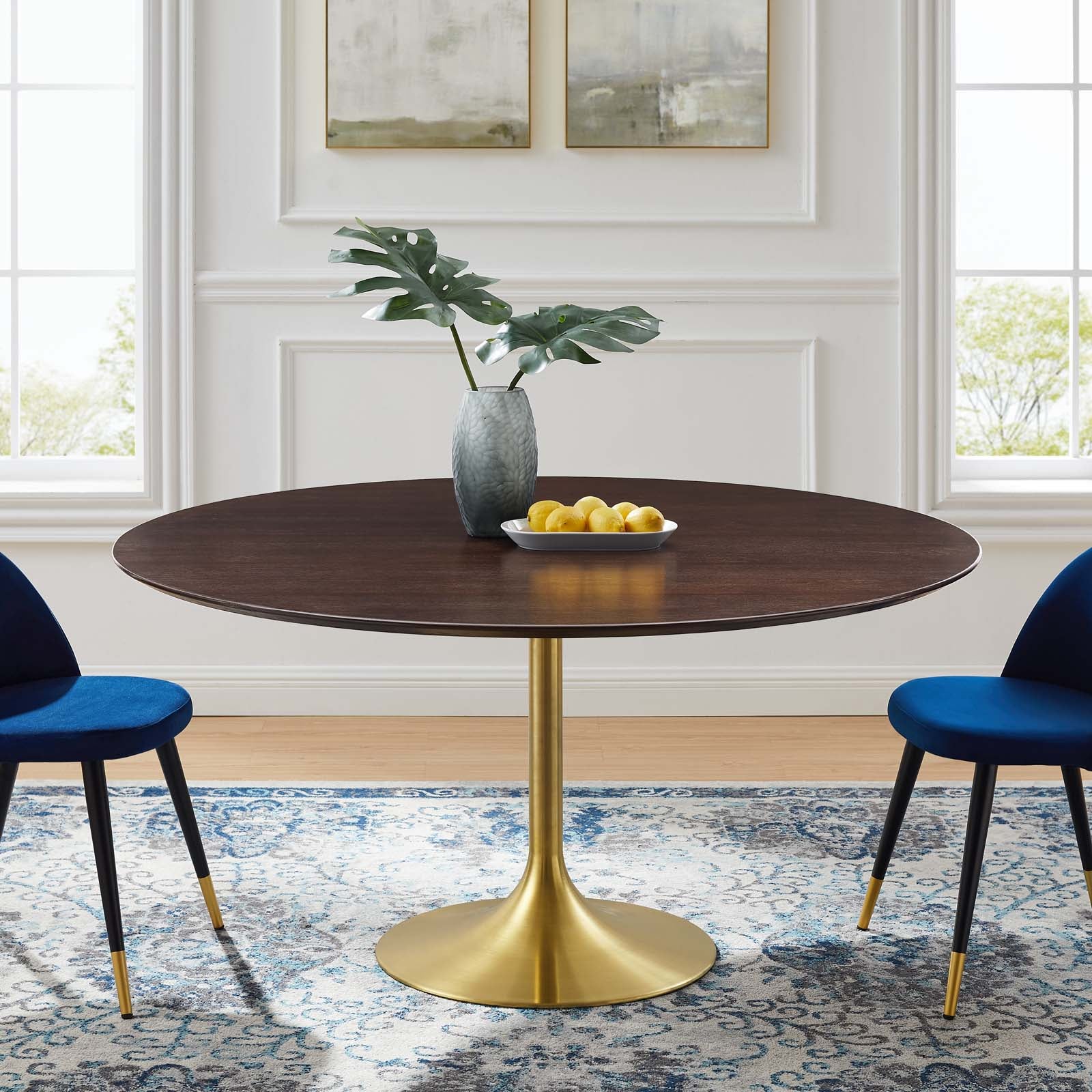 Lippa 60" Round Wood Dining Table by Modway
