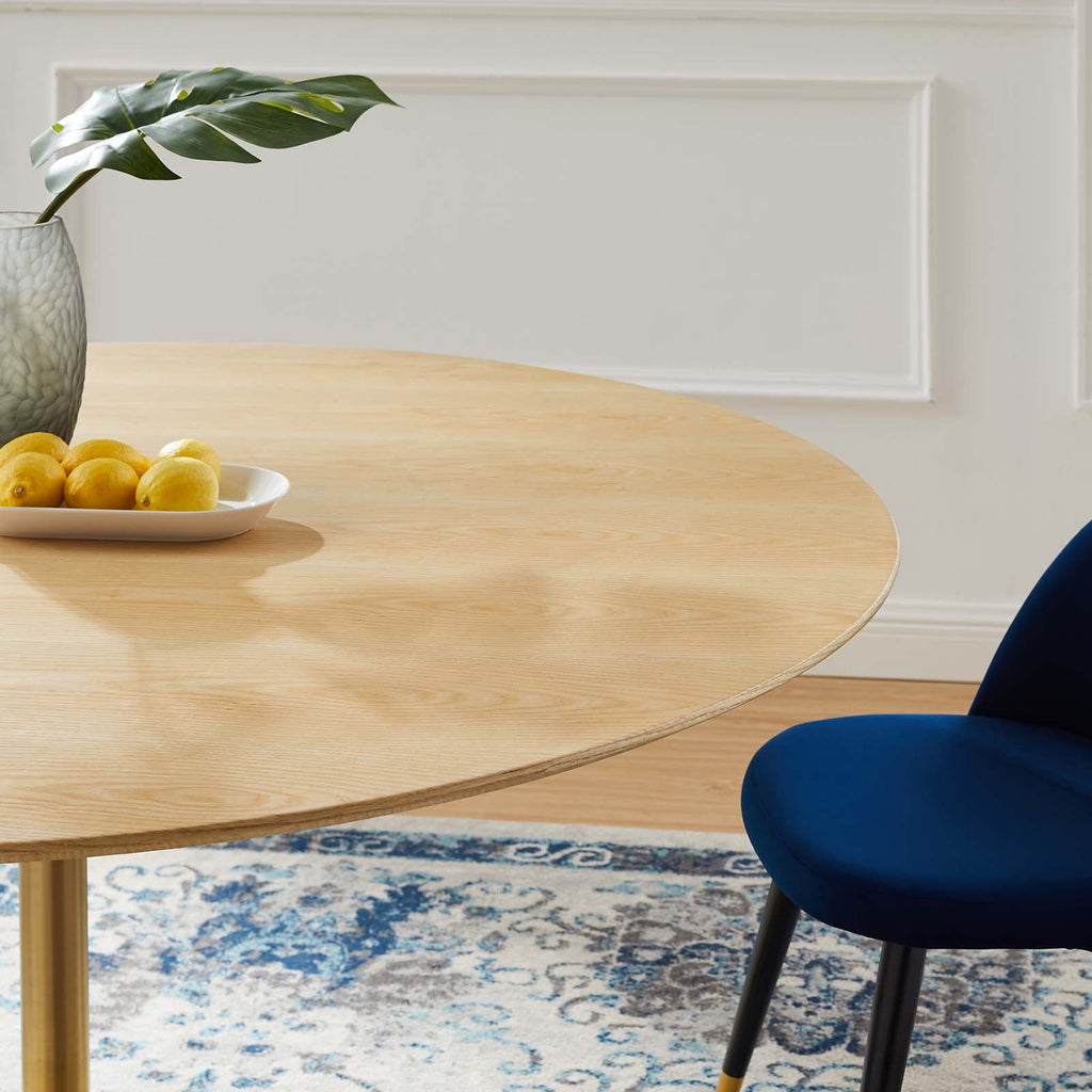 Lippa 60" Round Wood Dining Table by Modway