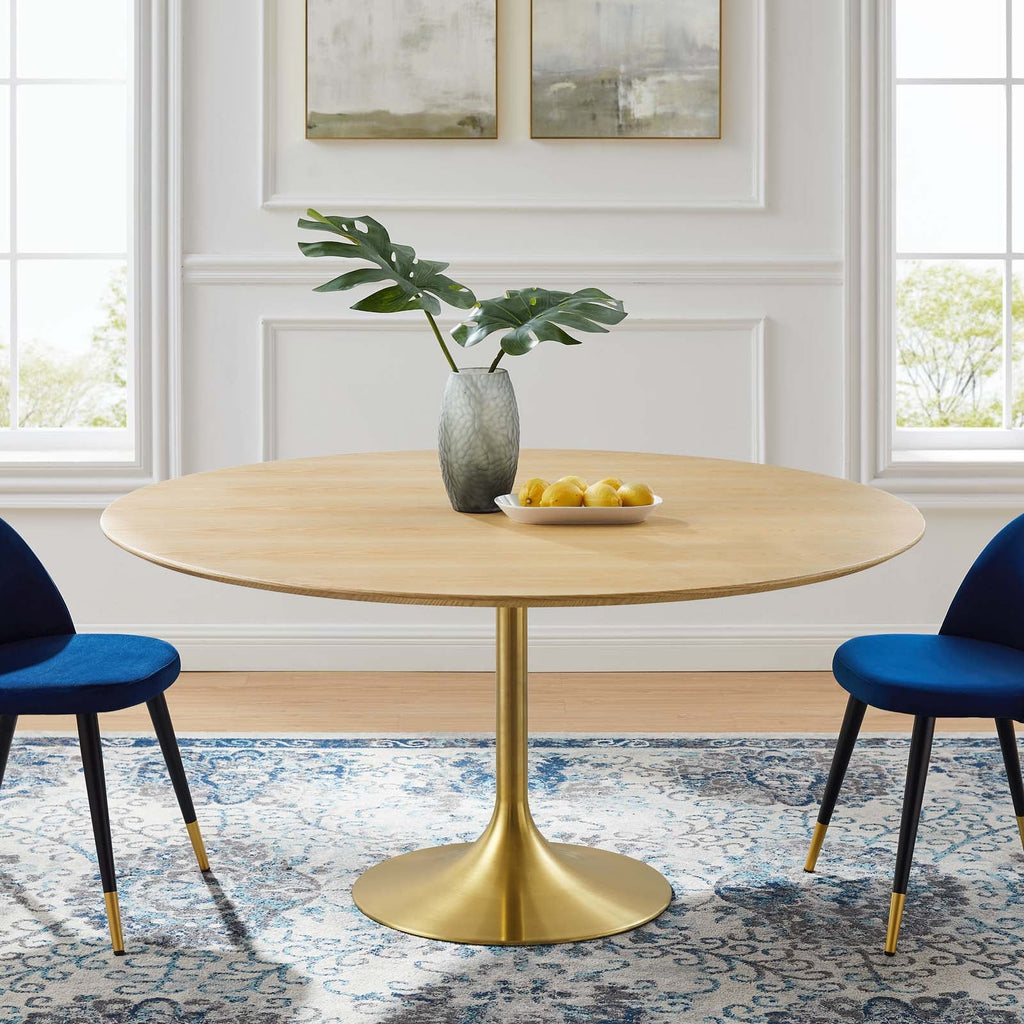 Lippa 60" Round Wood Dining Table by Modway